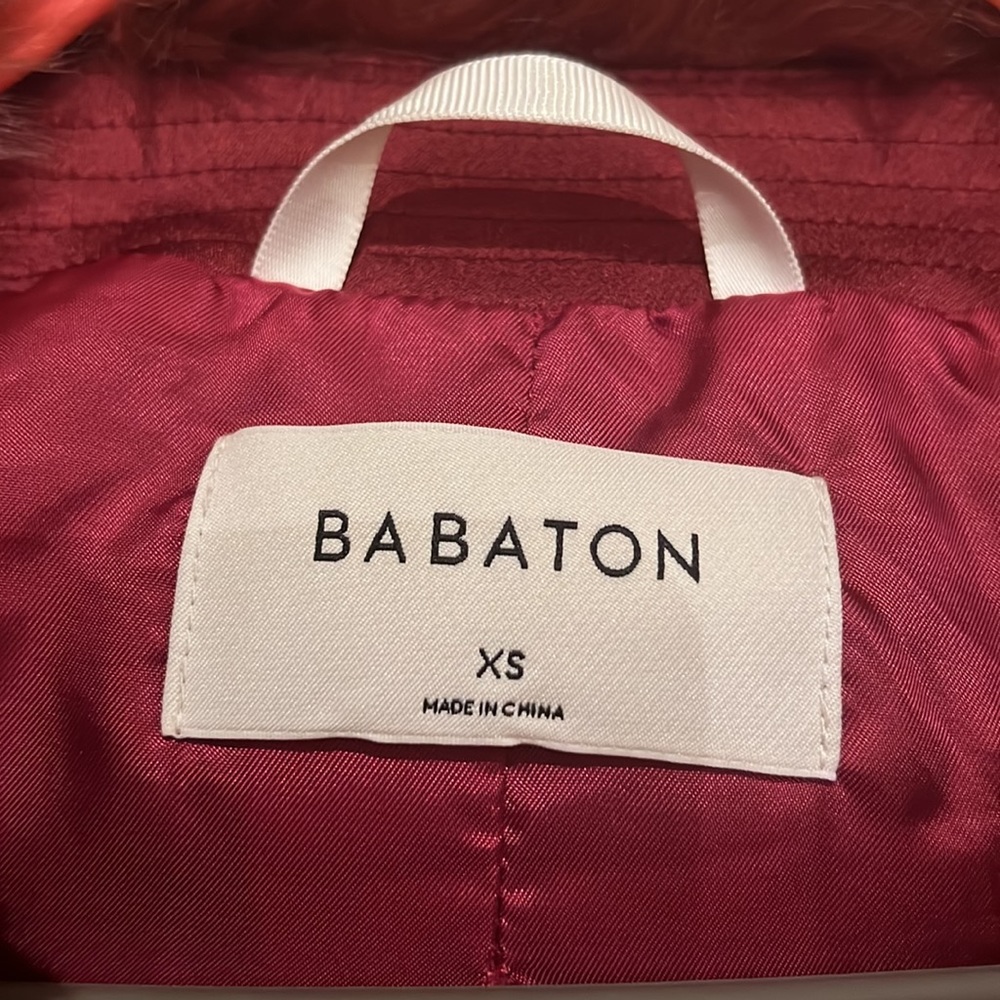 Aritzia Babaton Magenta Crop Faux Fur Jacket - Picture 3 of 15